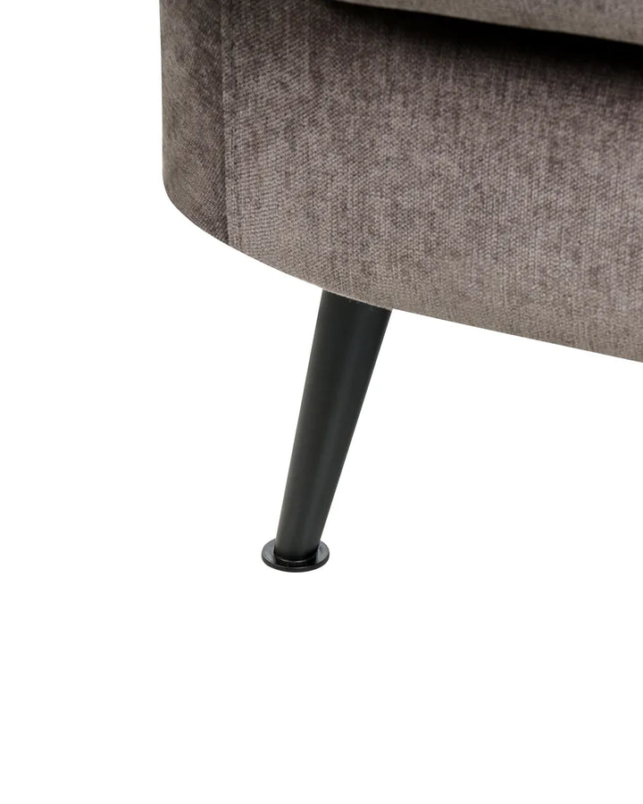 Armchair Chenille Taupe Cleo