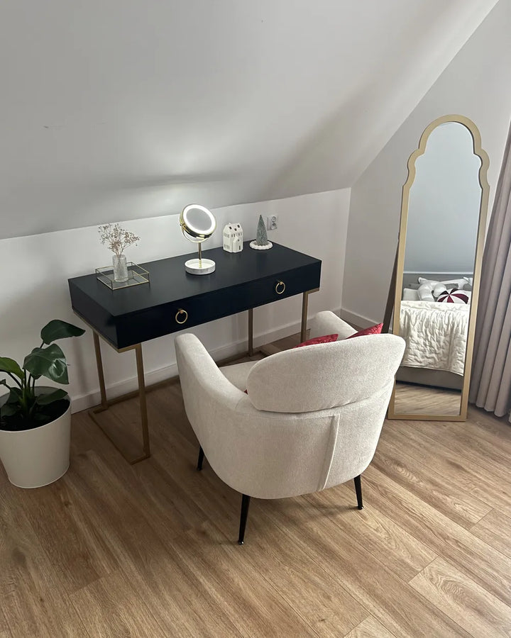 Armchair Fabric Off-White Grayton