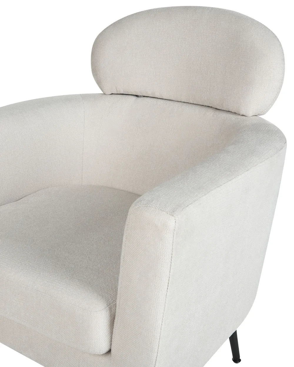 Armchair Fabric Off-White Grayton