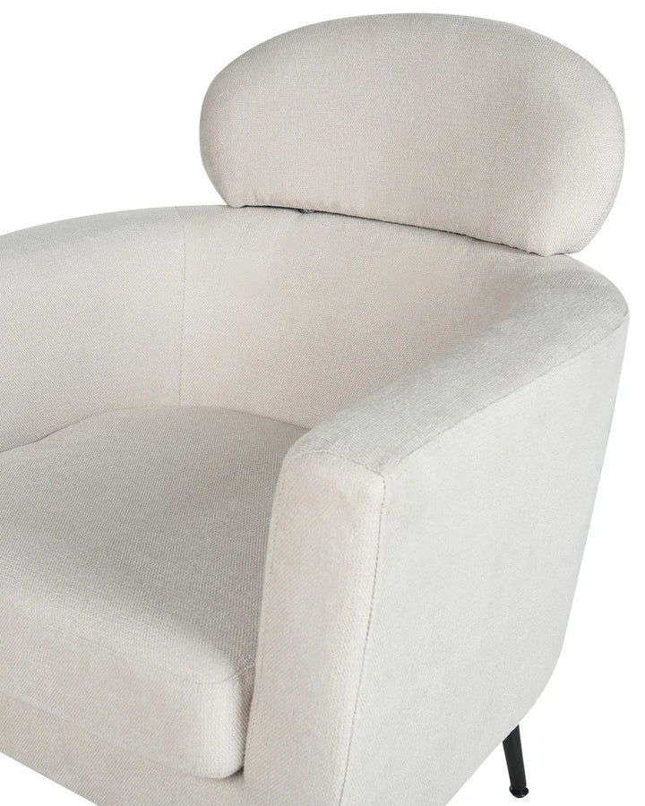 Armchair Fabric Off-White Grayton