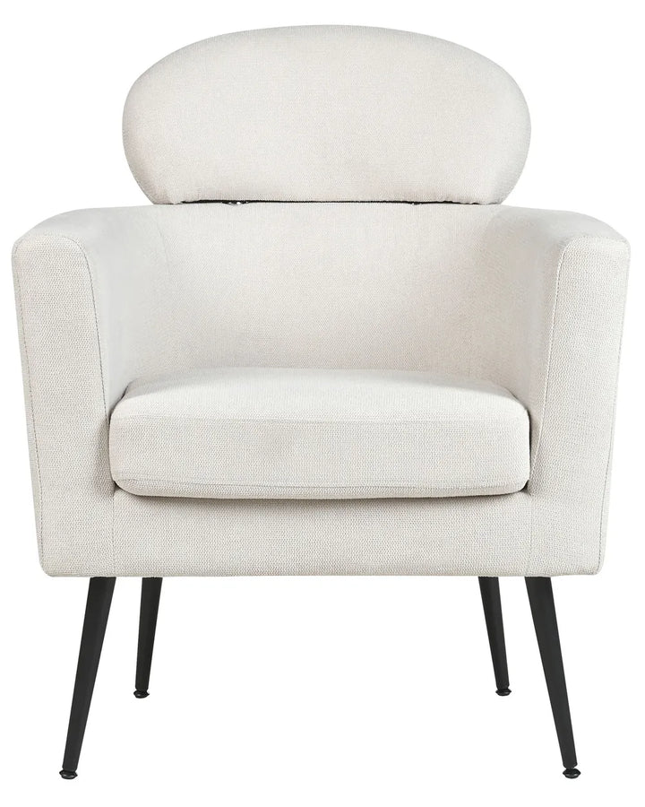 Armchair Fabric Off-White Grayton
