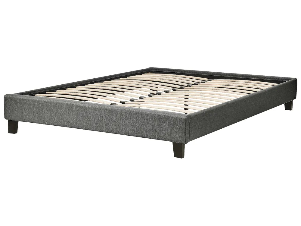 Bed without Headboard Fabric 140 x 200 cm (EU Double) Grey Noreno