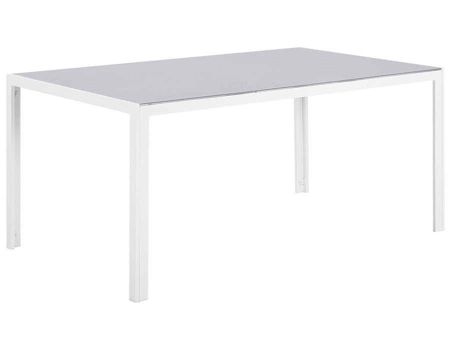 Catania Garden Dining Table  160 cm 91 cm Glass Grey