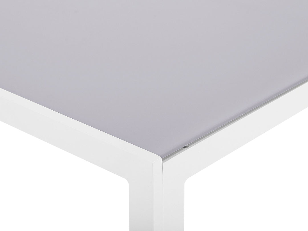 Catania Garden Dining Table  160 cm 91 cm Glass Grey