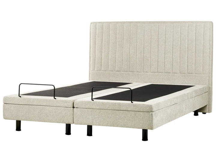 Adjustable Bed Fabric 180 x 200 cm (EU Super King) Beige Antioch