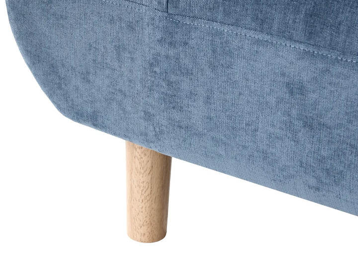 Sofa Bed 2 Seater Fabric Blue Gabbie