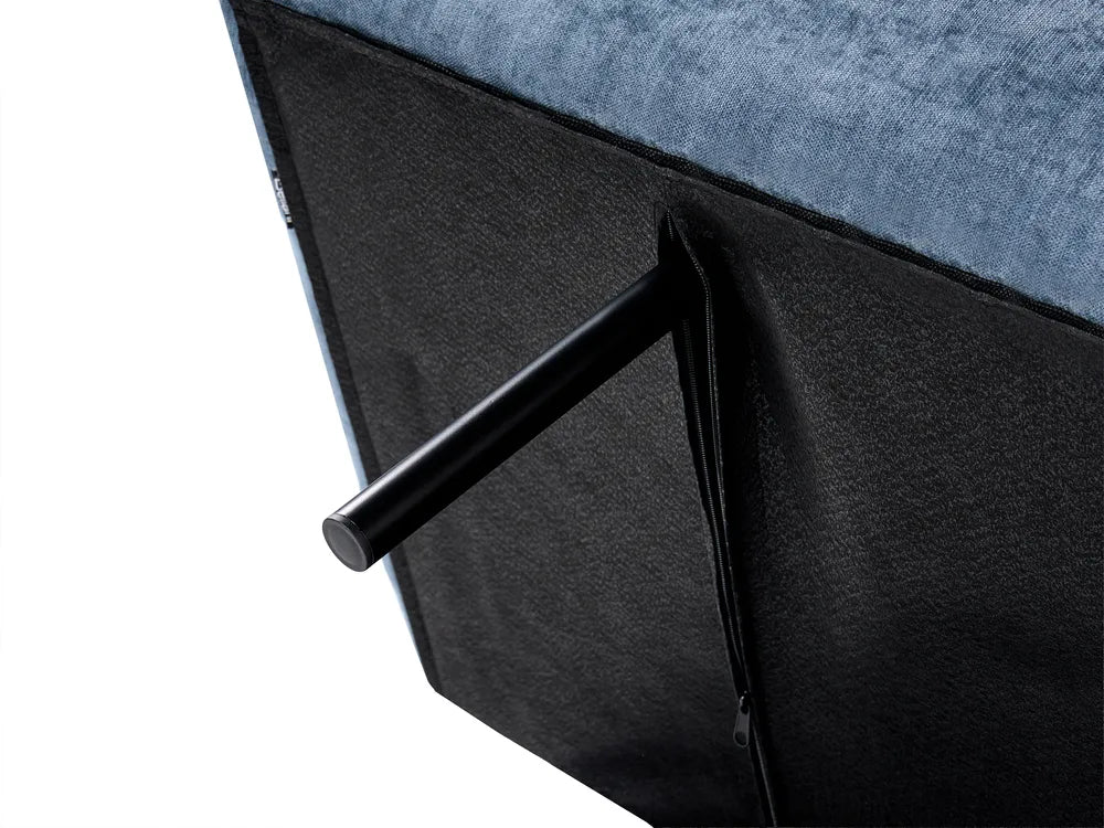 Sofa Bed 2 Seater Fabric Blue Gabbie