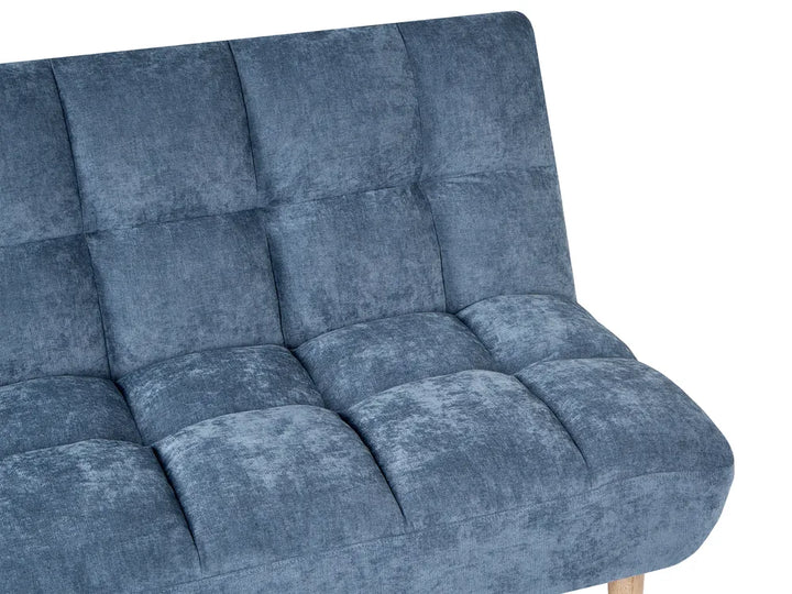 Sofa Bed 2 Seater Fabric Blue Gabbie