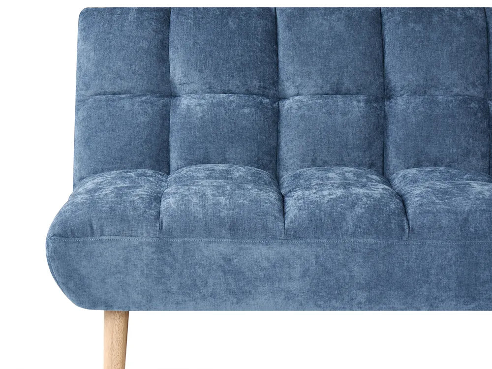 Sofa Bed 2 Seater Fabric Blue Gabbie