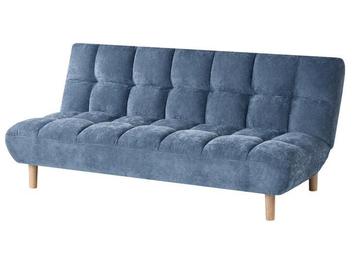 Sofa Bed 2 Seater Fabric Blue Gabbie