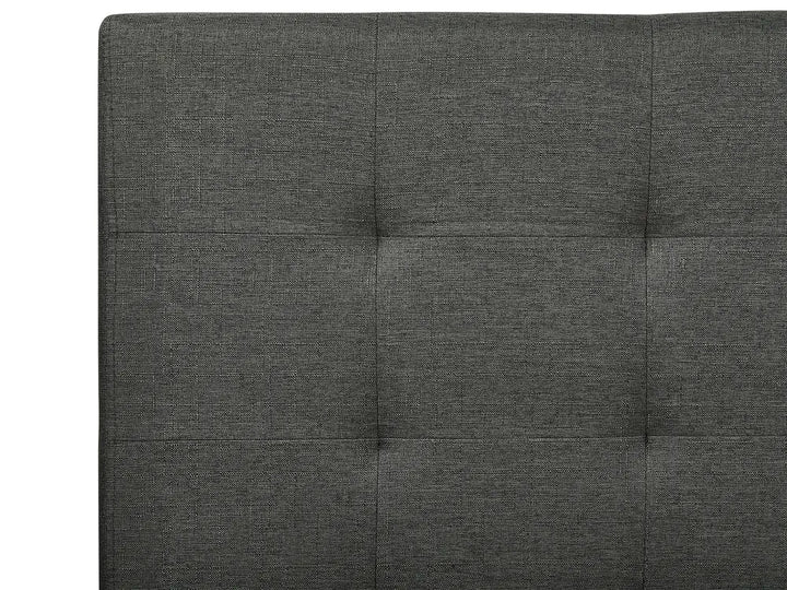 Bed Fabric 180 x 200 cm (EU Super King) Dark Grey Nancy