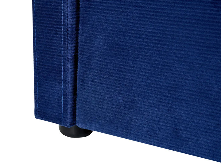 Trundle Bed Corduroy 90 x 200 cm (EU Single) Navy Blue Jilissa