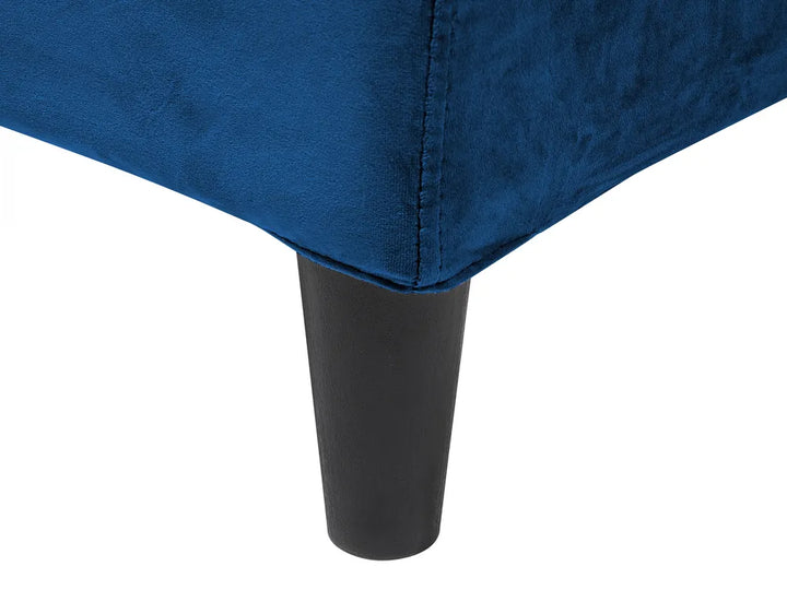 Bed Velvet 180 x 200 cm (EU Super King) Dark Blue Candler