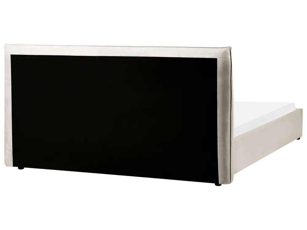 Bed Velvet 180 x 200 cm (EU Super King) Taupe Ameire