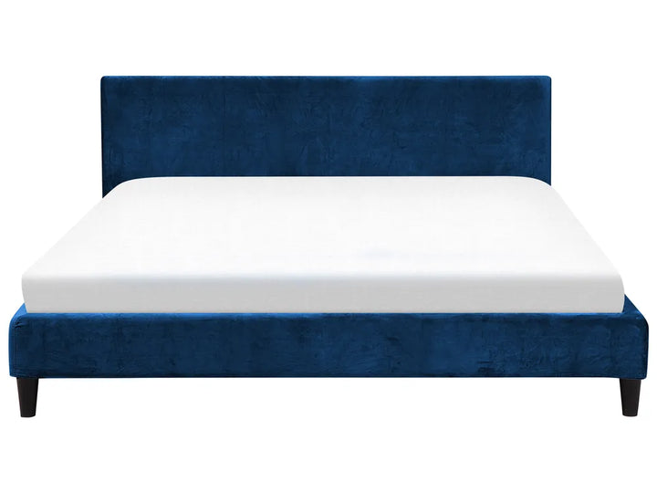 Bed Velvet 180 x 200 cm (EU Super King) Dark Blue Candler