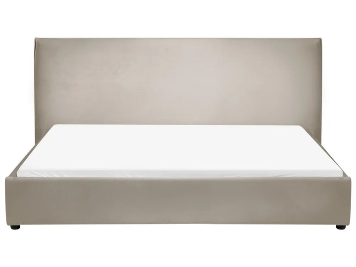 Bed Velvet 180 x 200 cm (EU Super King) Taupe Ameire