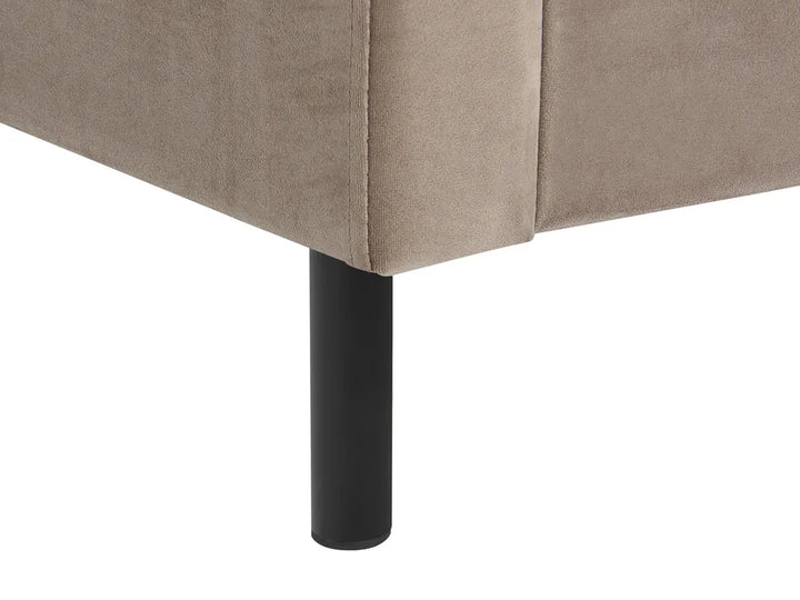 Bed Velvet 180 x 200 cm (EU Super King) Taupe Gaillarde