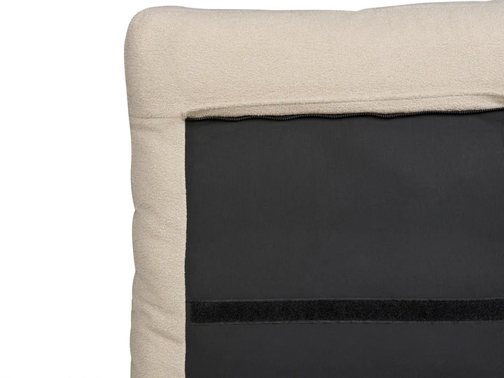 Bed Boucle 180 x 200 cm (EU Super King) Beige Avren
