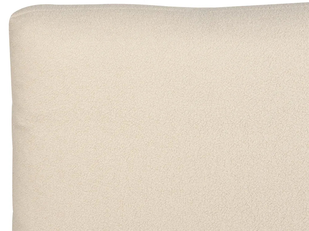 Bed Boucle 180 x 200 cm (EU Super King) Beige Avren