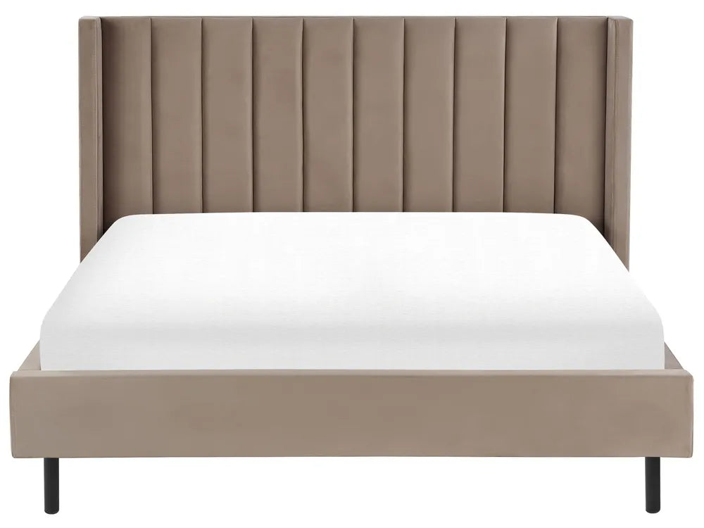 Bed Velvet 180 x 200 cm (EU Super King) Taupe Gaillarde