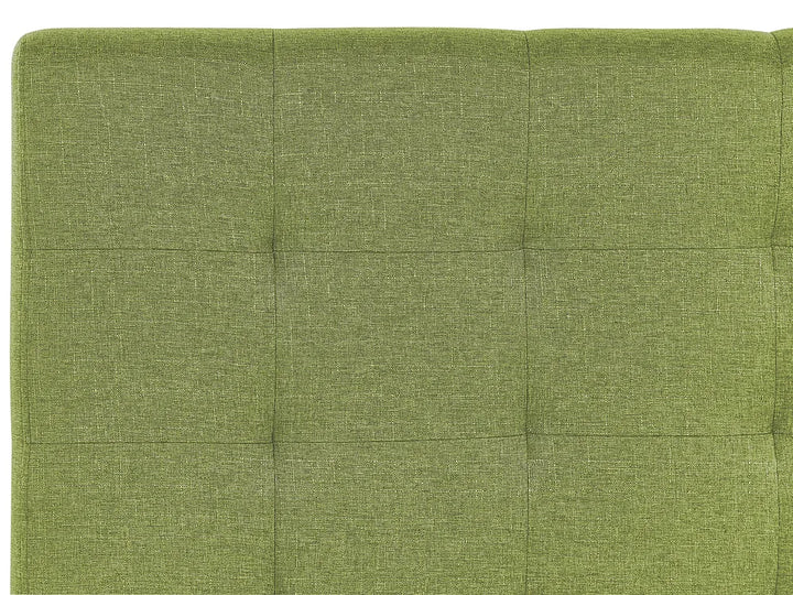 Bed with Storage Drawers Fabric 180 x 200 cm (EU Super King) Green Nancy