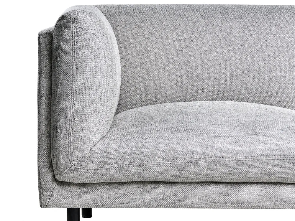 Sofa 2 Seater Fabric Light Grey Gilardo