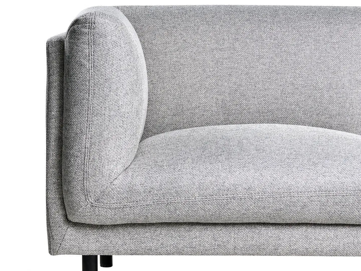 Sofa 2 Seater Fabric Light Grey Gilardo