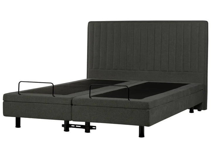 Adjustable Bed Fabric 180 x 200 cm (EU Super King) Dark Grey Antioch