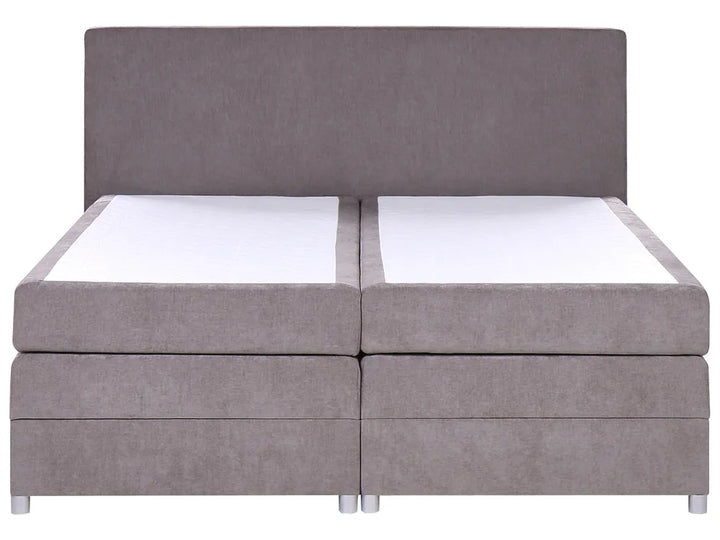 Divan Bed with Storage Fabric 180 x 200 cm (EU Super King) Taupe Vivian
