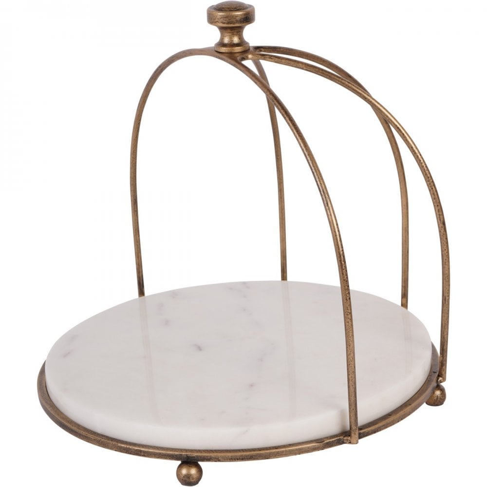 Libra Belvedere Aged Gold One Tiered Stand