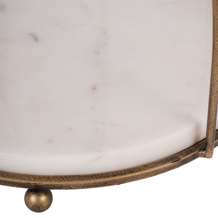 Libra Belvedere Aged Gold One Tiered Stand