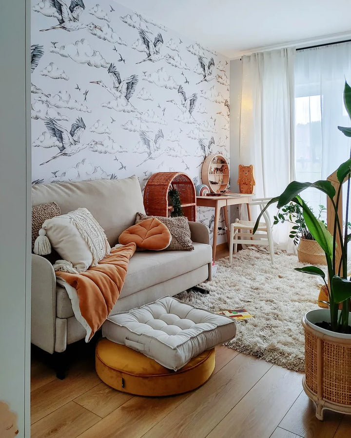 Sofa Bed 2 Seater Fabric Beige Eluna