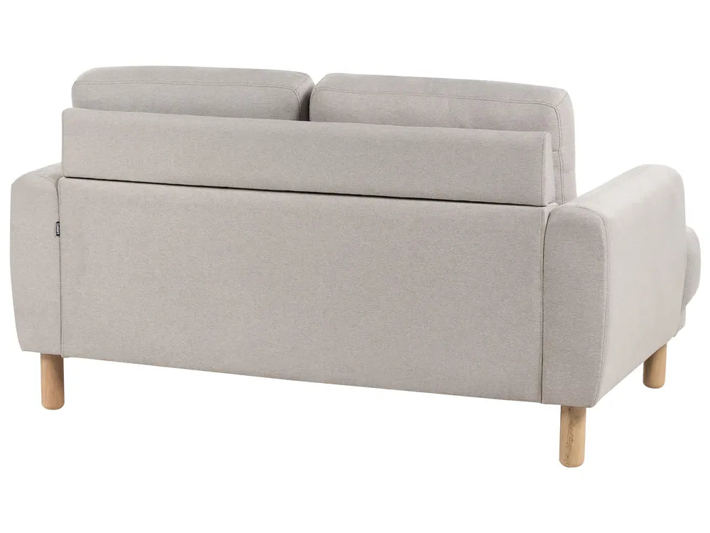 Sofa 2 Seater Fabric Taupe Carlan