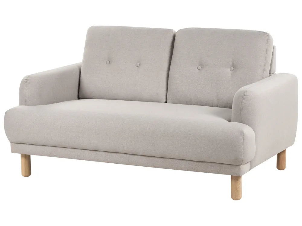 Sofa 2 Seater Fabric Taupe Carlan