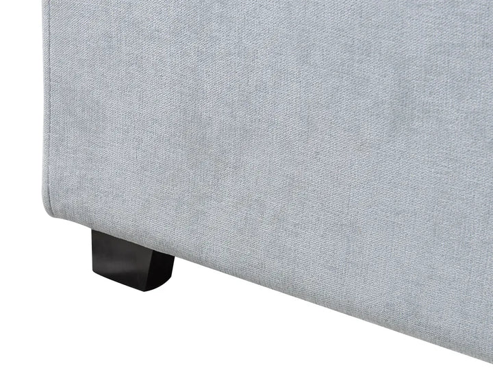 Bed Chenille 180 x 200 cm (EU Super King) Light Blue Montauk
