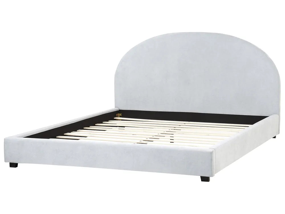 Bed Chenille 180 x 200 cm (EU Super King) Light Blue Montauk
