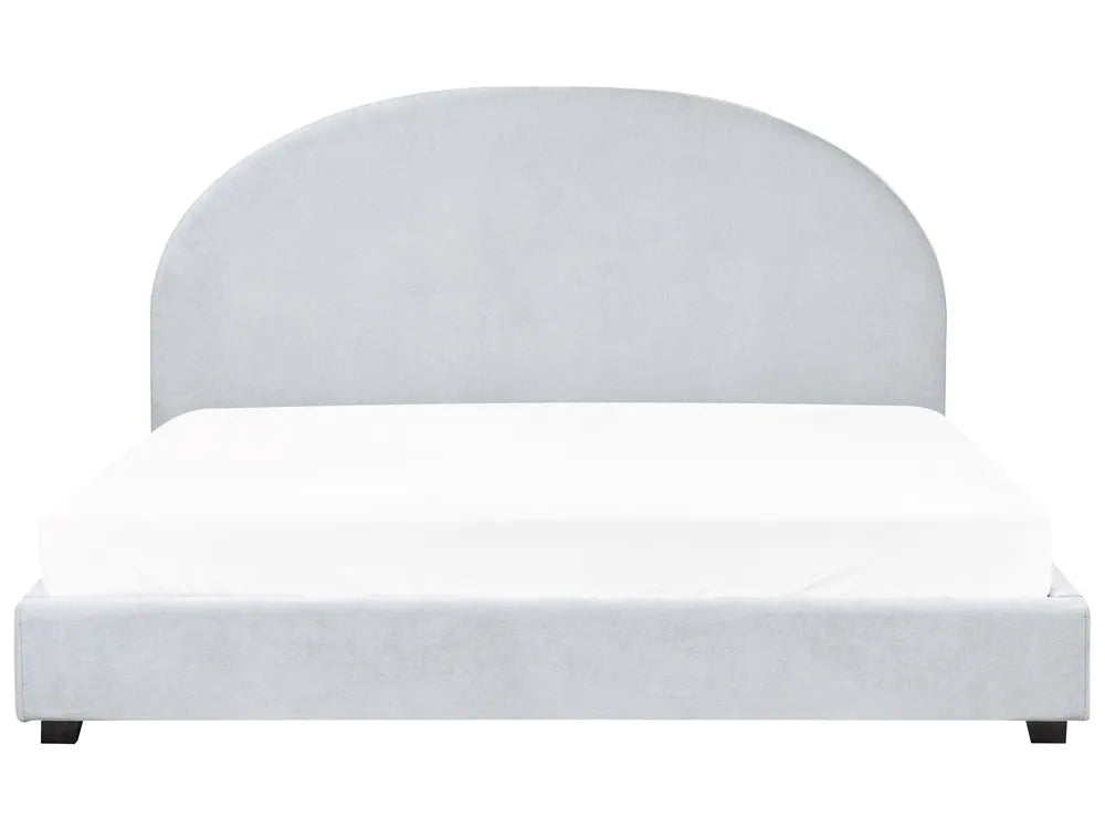 Bed Chenille 180 x 200 cm (EU Super King) Light Blue Montauk