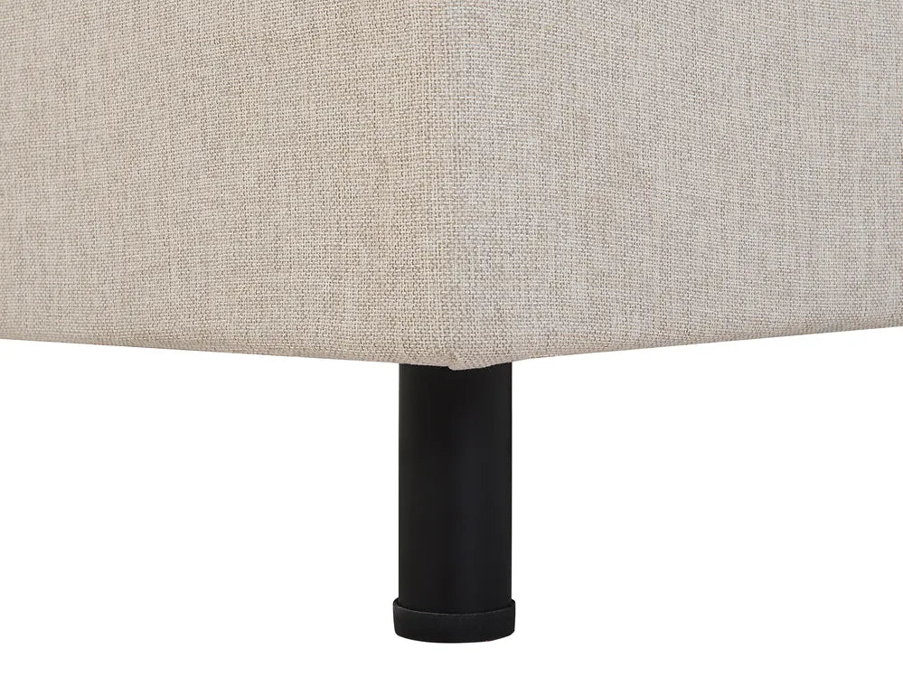 Adjustable Bed Fabric 90 x 200 cm (EU Single) Beige Fehi