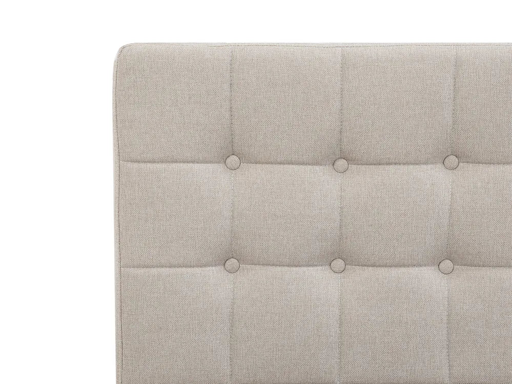 Adjustable Bed Fabric 90 x 200 cm (EU Single) Beige Fehi