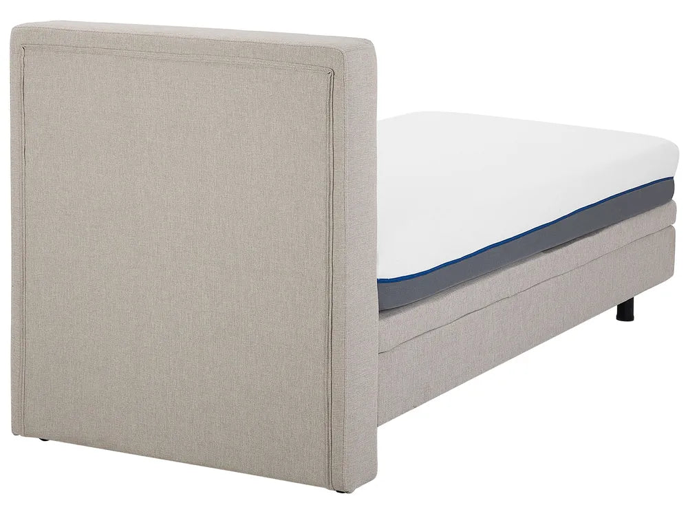 Adjustable Bed Fabric 90 x 200 cm (EU Single) Beige Fehi
