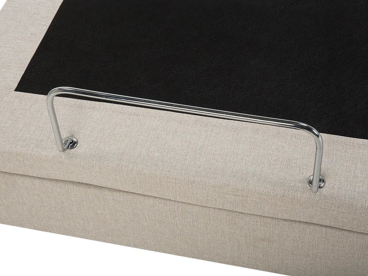 Adjustable Bed Fabric 90 x 200 cm (EU Single) Beige Fehi