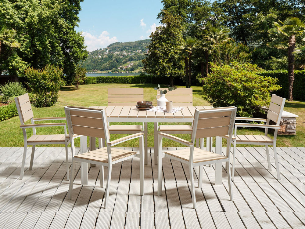 Como Garden Dining Table 150 cm 90 cm Beige