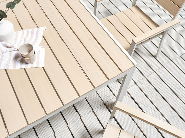 Como Garden Dining Table 150 cm 90 cm Beige