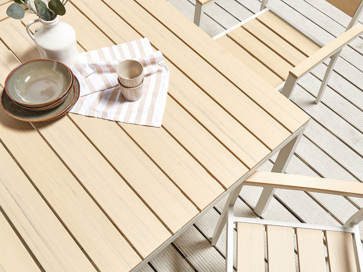 Prato Garden Dining Table 95 cm 95 cm Beige
