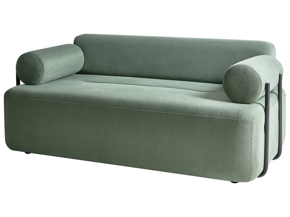 Sofa 2 Seater Fabric Light Green Lorna