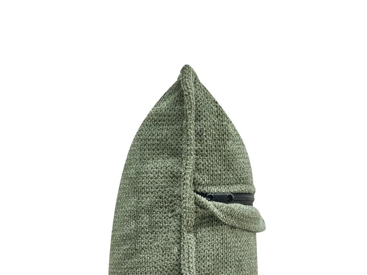 Corner Sofa 3 Seater Chenille Dark Green Right Hand Rafael