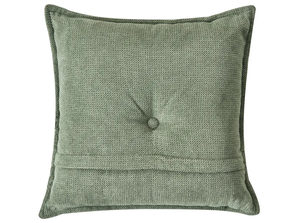 Corner Sofa 3 Seater Chenille Dark Green Right Hand Rafael