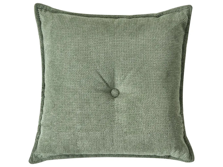 Corner Sofa 3 Seater Chenille Dark Green Right Hand Rafael