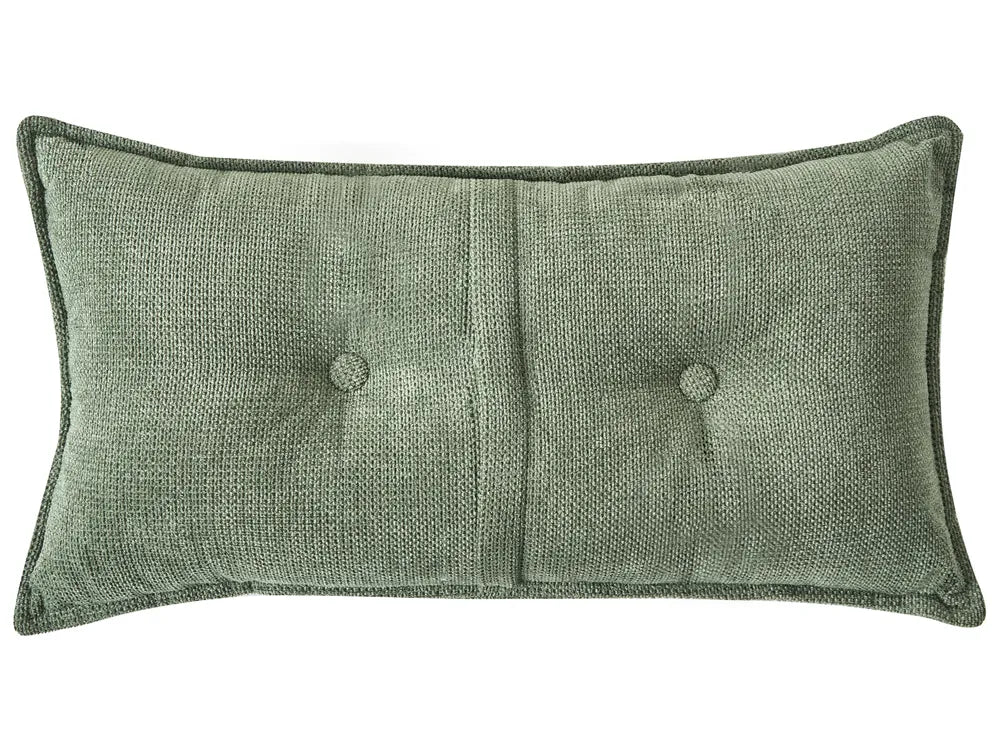 Corner Sofa 3 Seater Chenille Dark Green Right Hand Rafael