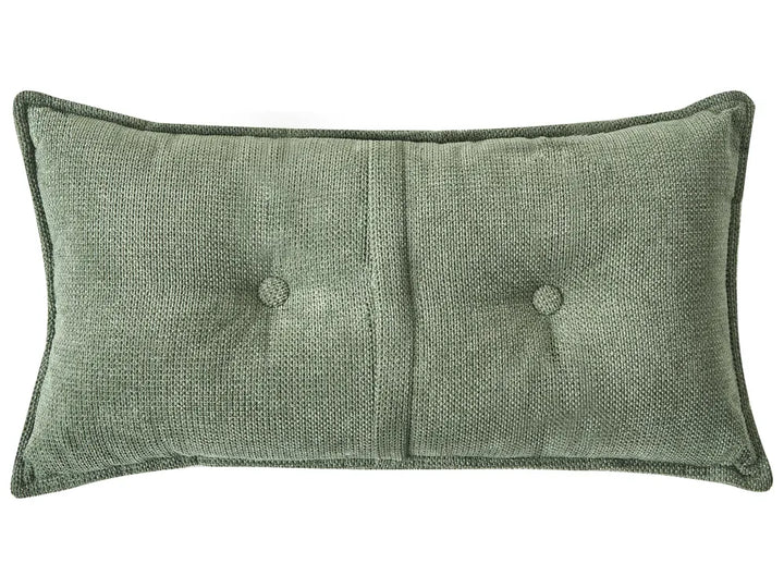 Corner Sofa 3 Seater Chenille Dark Green Right Hand Rafael